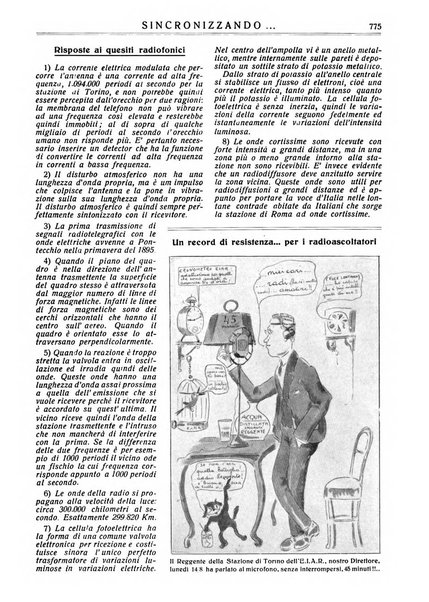 Sincronizzando rivista mensile di elettricita e varieta