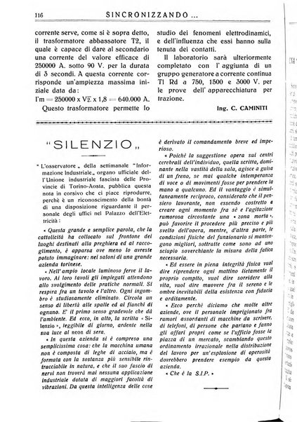 Sincronizzando rivista mensile di elettricita e varieta