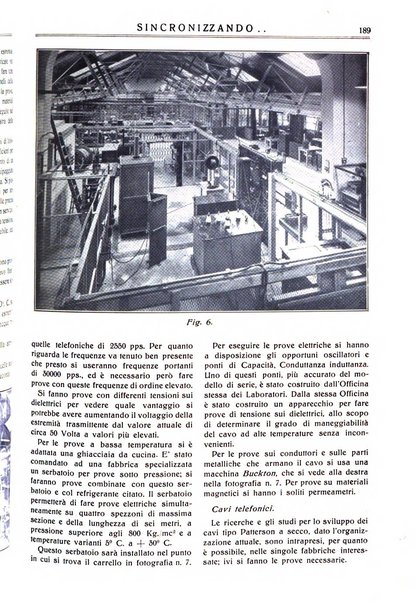 Sincronizzando rivista mensile di elettricita e varieta