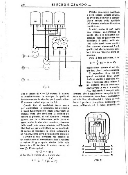 Sincronizzando rivista mensile di elettricita e varieta