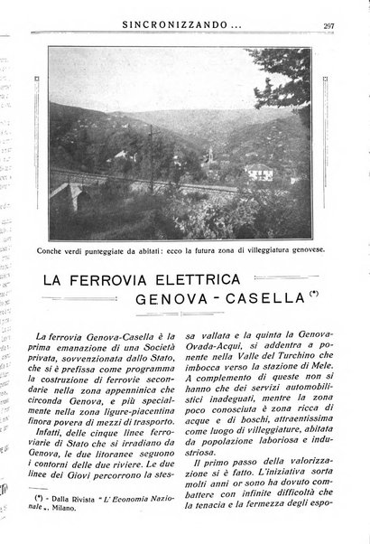 Sincronizzando rivista mensile di elettricita e varieta