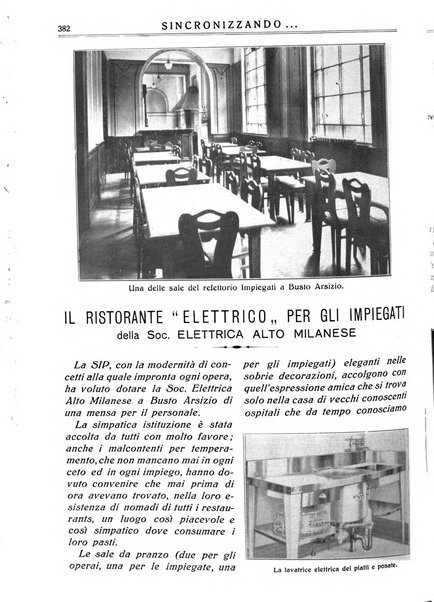 Sincronizzando rivista mensile di elettricita e varieta