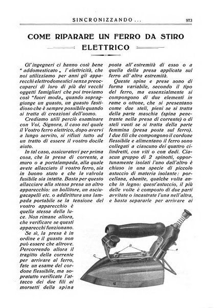 Sincronizzando rivista mensile di elettricita e varieta