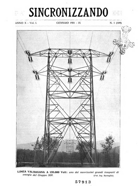 Sincronizzando rivista mensile di elettricita e varieta