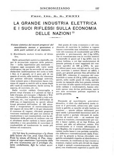 Sincronizzando rivista mensile di elettricita e varieta