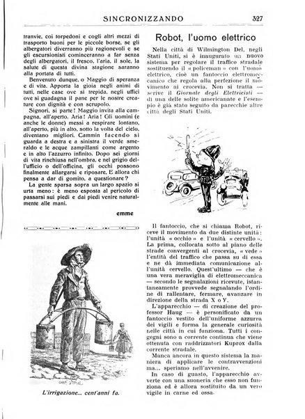 Sincronizzando rivista mensile di elettricita e varieta