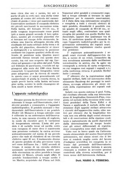 Sincronizzando rivista mensile di elettricita e varieta