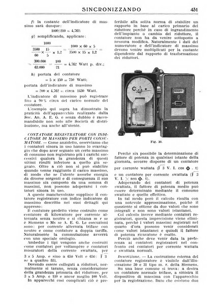 Sincronizzando rivista mensile di elettricita e varieta