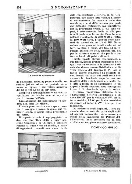 Sincronizzando rivista mensile di elettricita e varieta