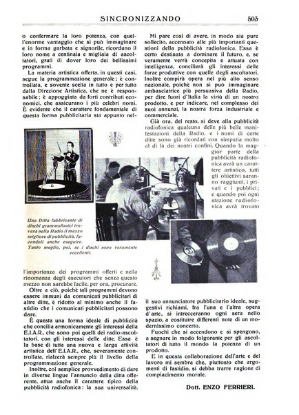 Sincronizzando rivista mensile di elettricita e varieta