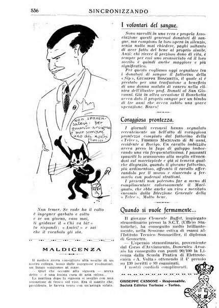 Sincronizzando rivista mensile di elettricita e varieta