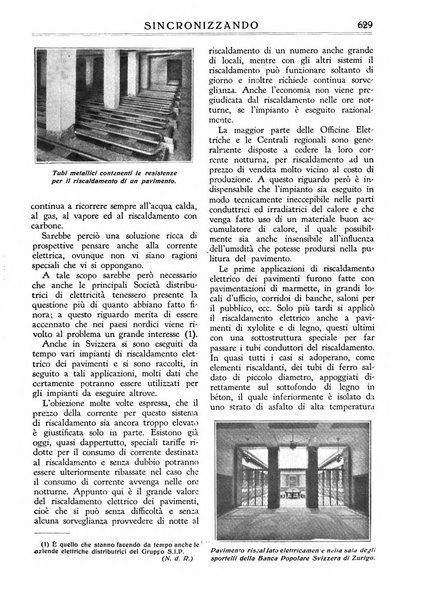 Sincronizzando rivista mensile di elettricita e varieta