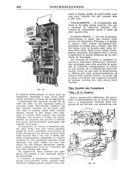 Sincronizzando rivista mensile di elettricita e varieta