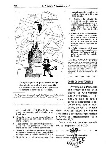 Sincronizzando rivista mensile di elettricita e varieta