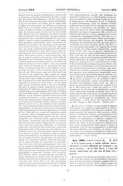 Sinossi giuridica compendio ordinato di giurisprudenza, scienza e bibliografia ...