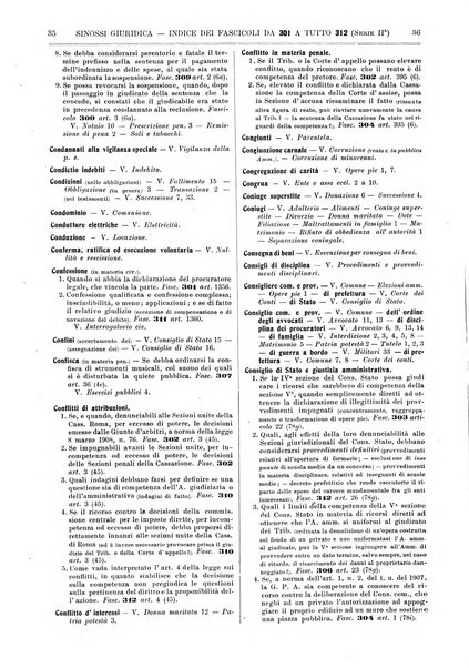 Sinossi giuridica compendio ordinato di giurisprudenza, scienza e bibliografia ...