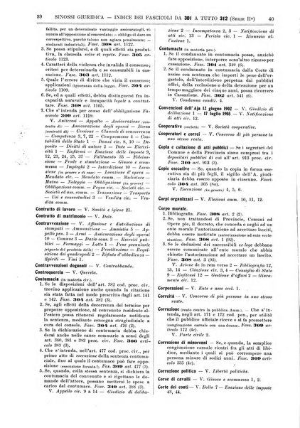 Sinossi giuridica compendio ordinato di giurisprudenza, scienza e bibliografia ...