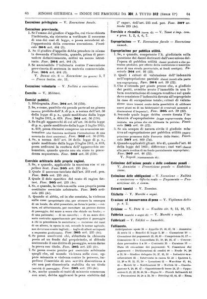 Sinossi giuridica compendio ordinato di giurisprudenza, scienza e bibliografia ...