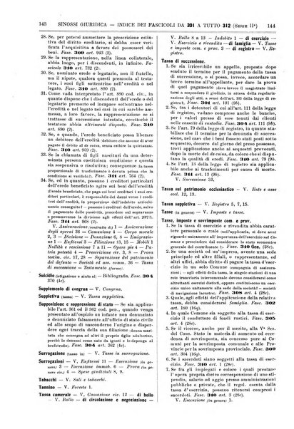 Sinossi giuridica compendio ordinato di giurisprudenza, scienza e bibliografia ...