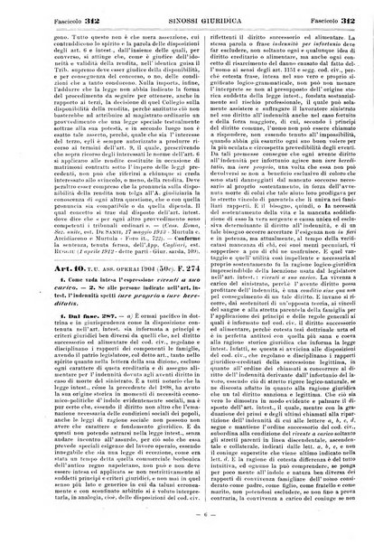 Sinossi giuridica compendio ordinato di giurisprudenza, scienza e bibliografia ...