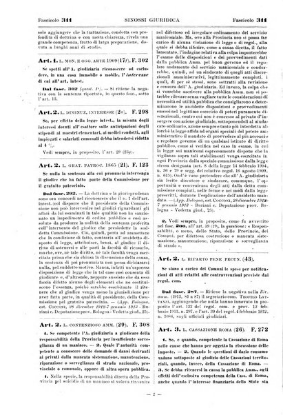 Sinossi giuridica compendio ordinato di giurisprudenza, scienza e bibliografia ...