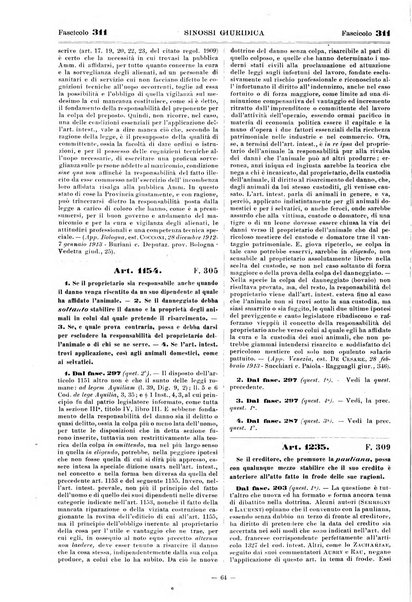 Sinossi giuridica compendio ordinato di giurisprudenza, scienza e bibliografia ...