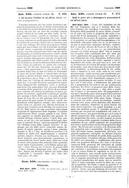 Sinossi giuridica compendio ordinato di giurisprudenza, scienza e bibliografia ...