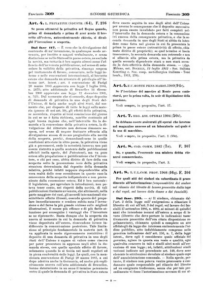 Sinossi giuridica compendio ordinato di giurisprudenza, scienza e bibliografia ...