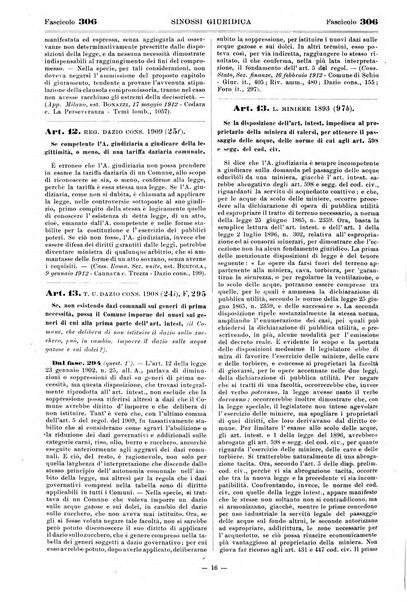 Sinossi giuridica compendio ordinato di giurisprudenza, scienza e bibliografia ...