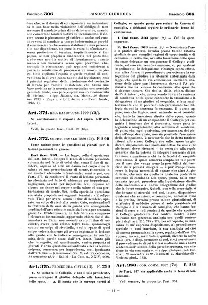 Sinossi giuridica compendio ordinato di giurisprudenza, scienza e bibliografia ...