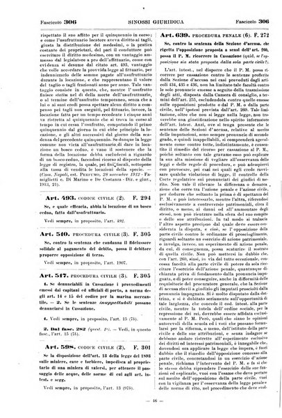 Sinossi giuridica compendio ordinato di giurisprudenza, scienza e bibliografia ...