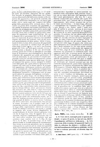 Sinossi giuridica compendio ordinato di giurisprudenza, scienza e bibliografia ...