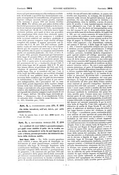 Sinossi giuridica compendio ordinato di giurisprudenza, scienza e bibliografia ...