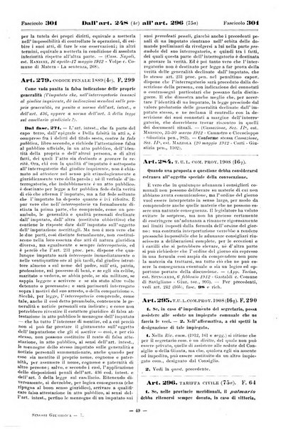 Sinossi giuridica compendio ordinato di giurisprudenza, scienza e bibliografia ...