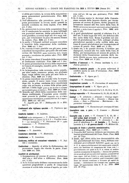 Sinossi giuridica compendio ordinato di giurisprudenza, scienza e bibliografia ...