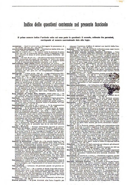 Sinossi giuridica compendio ordinato di giurisprudenza, scienza e bibliografia ...