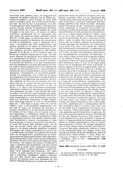 Sinossi giuridica compendio ordinato di giurisprudenza, scienza e bibliografia ...