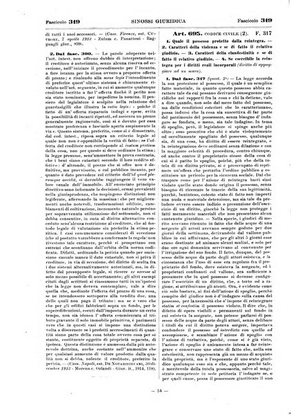 Sinossi giuridica compendio ordinato di giurisprudenza, scienza e bibliografia ...