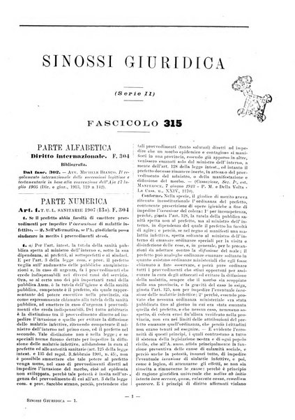 Sinossi giuridica compendio ordinato di giurisprudenza, scienza e bibliografia ...