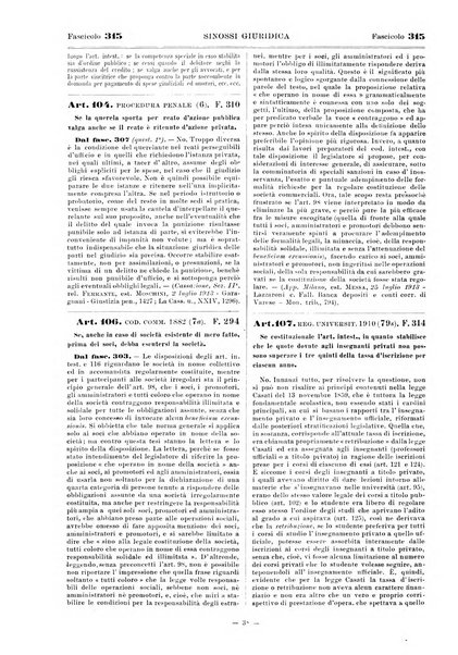 Sinossi giuridica compendio ordinato di giurisprudenza, scienza e bibliografia ...