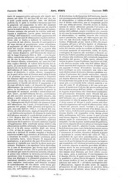 Sinossi giuridica compendio ordinato di giurisprudenza, scienza e bibliografia ...