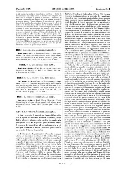 Sinossi giuridica compendio ordinato di giurisprudenza, scienza e bibliografia ...