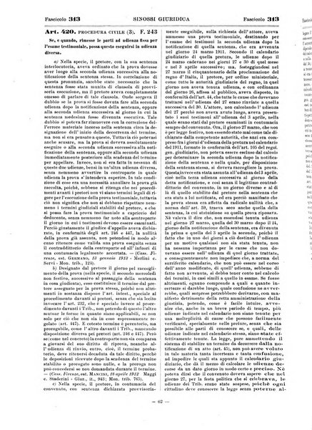 Sinossi giuridica compendio ordinato di giurisprudenza, scienza e bibliografia ...