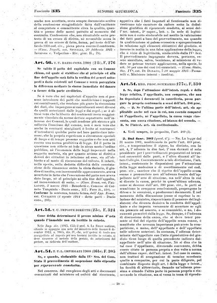 Sinossi giuridica compendio ordinato di giurisprudenza, scienza e bibliografia ...