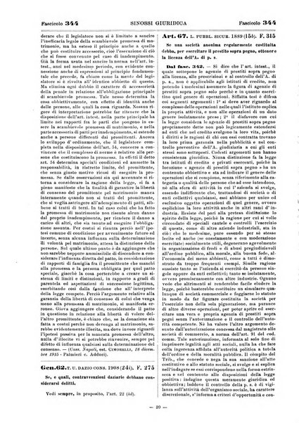 Sinossi giuridica compendio ordinato di giurisprudenza, scienza e bibliografia ...