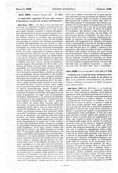 Sinossi giuridica compendio ordinato di giurisprudenza, scienza e bibliografia ...