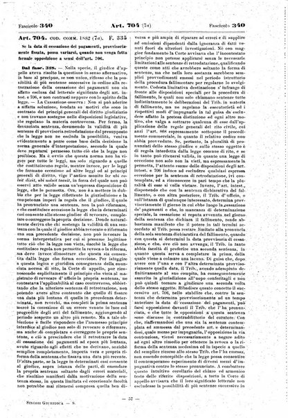 Sinossi giuridica compendio ordinato di giurisprudenza, scienza e bibliografia ...