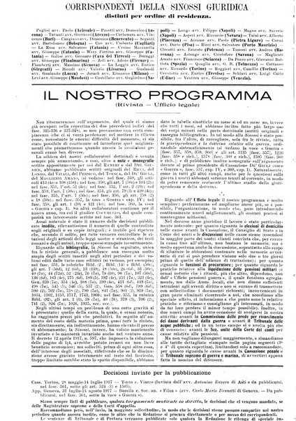 Sinossi giuridica compendio ordinato di giurisprudenza, scienza e bibliografia ...