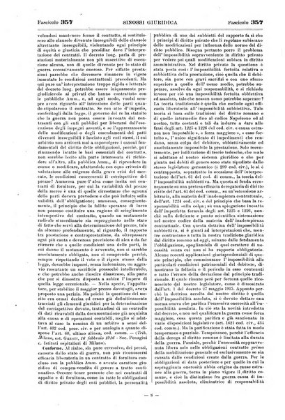 Sinossi giuridica compendio ordinato di giurisprudenza, scienza e bibliografia ...