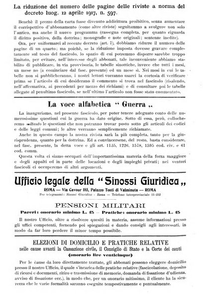 Sinossi giuridica compendio ordinato di giurisprudenza, scienza e bibliografia ...